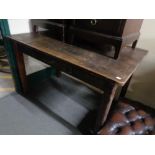 An antique pine table