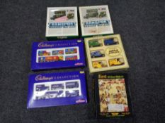 Six boxed die cast vehicle sets including Corgi,