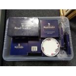 A box of Royal Doulton Autumn glory tea ware in boxes