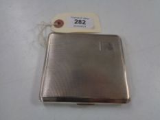 A silver cigarette case, Walker & Hall, Birmingham 1960, 123.7g.