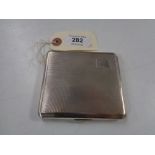 A silver cigarette case, Walker & Hall, Birmingham 1960, 123.7g.