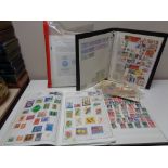 A quantity of stamps in albums,