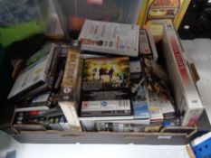 A box of dvds,