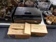 A Sony Betamax SL 80800UB player together with Sony video camera,