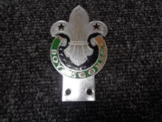 A vintage motor car badge - The boy scouts