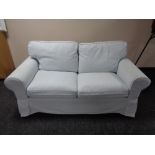 An Ikea two seater settee with washable covers