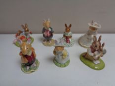 Seven Royal Doulton figures - Bunnykins and Brambley Hedge (7)