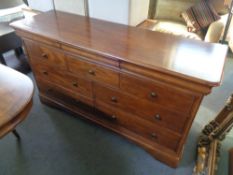 A Willis and Gambier ten drawer sideboard CONDITION REPORT: 161cm wide by 50cm deep