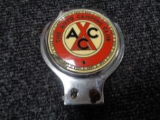 A vintage motor car badge - The Auto camping club