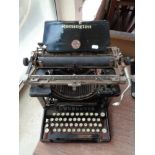 An antique Remmington typewriter