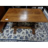 An early twentieth century oak low table