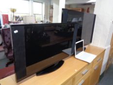 Two false tvs and a lap top CONDITION REPORT: These are show-house display items and