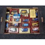 A box of die cast model vehicles, Matchbox, day's gone,