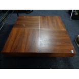 A contemporary low coffee table