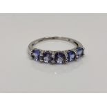 A 9ct gold tanzanite ring, size N CONDITION REPORT: 1.