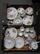 Two boxes of Royal Worcester flame proof Evesham china