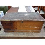 A Victorian pine box