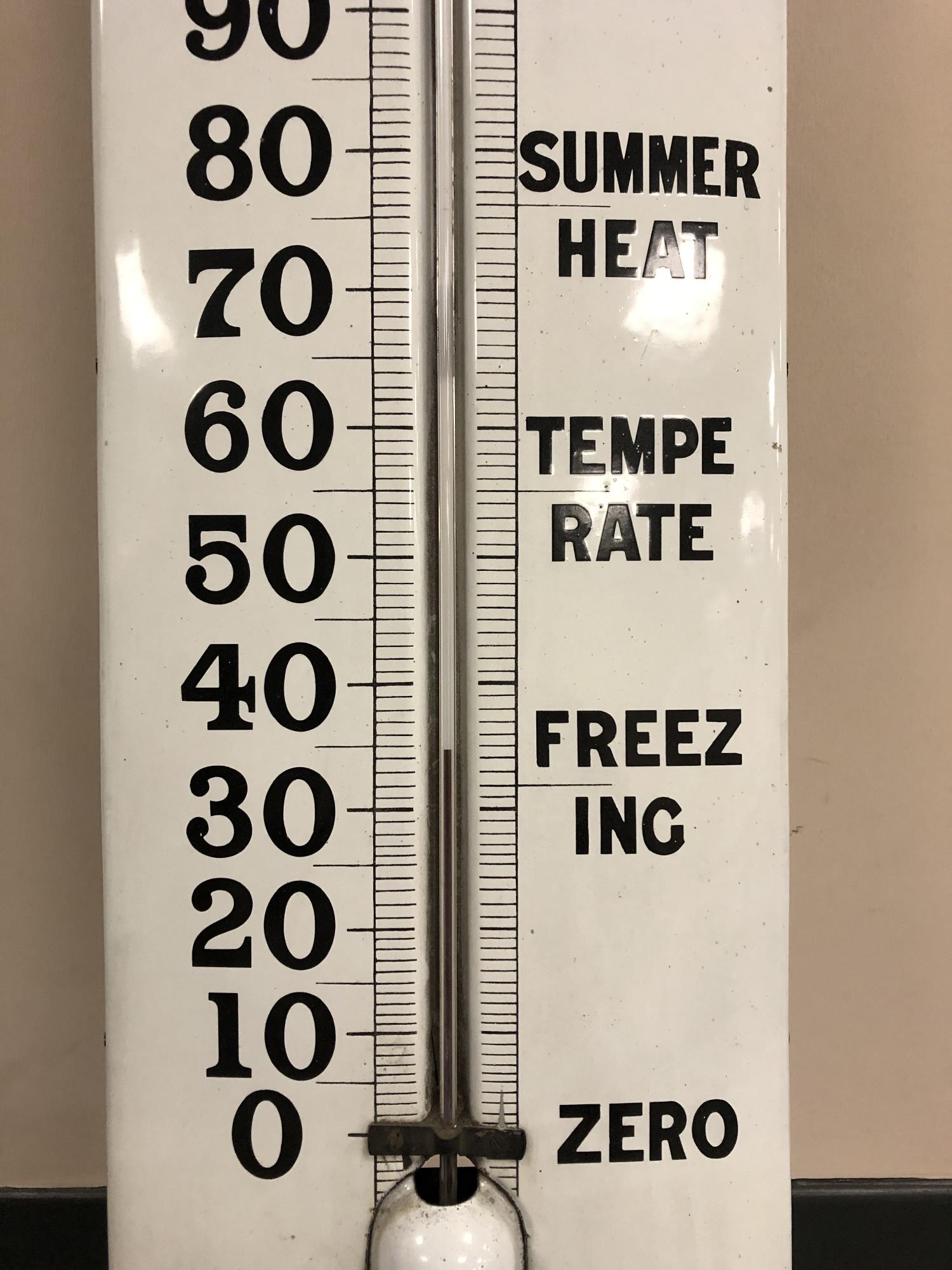 A Ralph Bilston enamelled 'Stephens' Inks' advertising thermometer, numbered 10/15, - Image 4 of 17