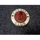 A vintage motor car badge - The Caravan club