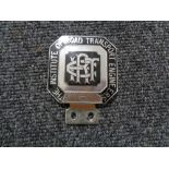 A vintage motor car badge - The institute of road transport engineers