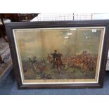 An antiquarian framed lithograpic print - What will they say of this in England?
