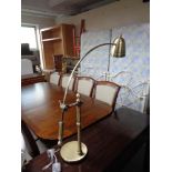 An antique style reading lamp