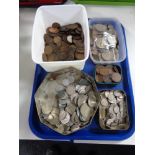 A quantity of UK coins,