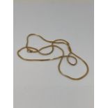 An 18ct gold chain, 12.9g. CONDITION REPORT: Length 69cm.