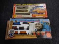 Two Hornby 00 gauge train sets - Thomas the Tank engine and Intercity train