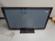 A Panasonic 42 inc plasma tv TX P42 S31B (no lead or remote)