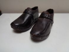 A pair of Victorian leather studded child's clogs (2) CONDITION REPORT: Approximate