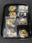 Eight AA car badges (8)