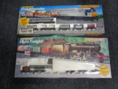 Two part train sets by Hornby - Freight masters etc