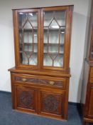 An Edwardian walnut secretaire bookcase CONDITION REPORT: 205cm high by 122cm wide