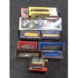 A tray of die cast model vehicles,
