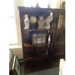 A good quality mahogany open bookcase