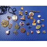 A collection of miniature badges, Third Reich badge,