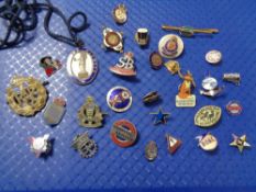 A collection of miniature badges, Third Reich badge,