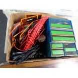 A box containing model making items, Gauge Master railway insulated wire,