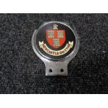 A vintage motor car badge - Newcastle on Tyne