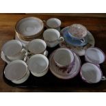 A tray of Royal Albert Burlington tea china,