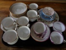 A tray of Royal Albert Burlington tea china,