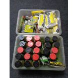 Two crates of model making items etc