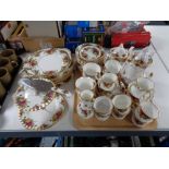 Approximately 54 pieces of Royal Albert Old Country Roses dinner and tea ware