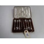 Six silver teaspoons by Joseph Rodgers, Sheffield 1900,