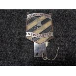 A vintage motor car badge - Strakaford car club Newcastle