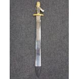 A gilt handled ornamental sword