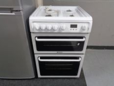 A Hotpoint gas oven with burners