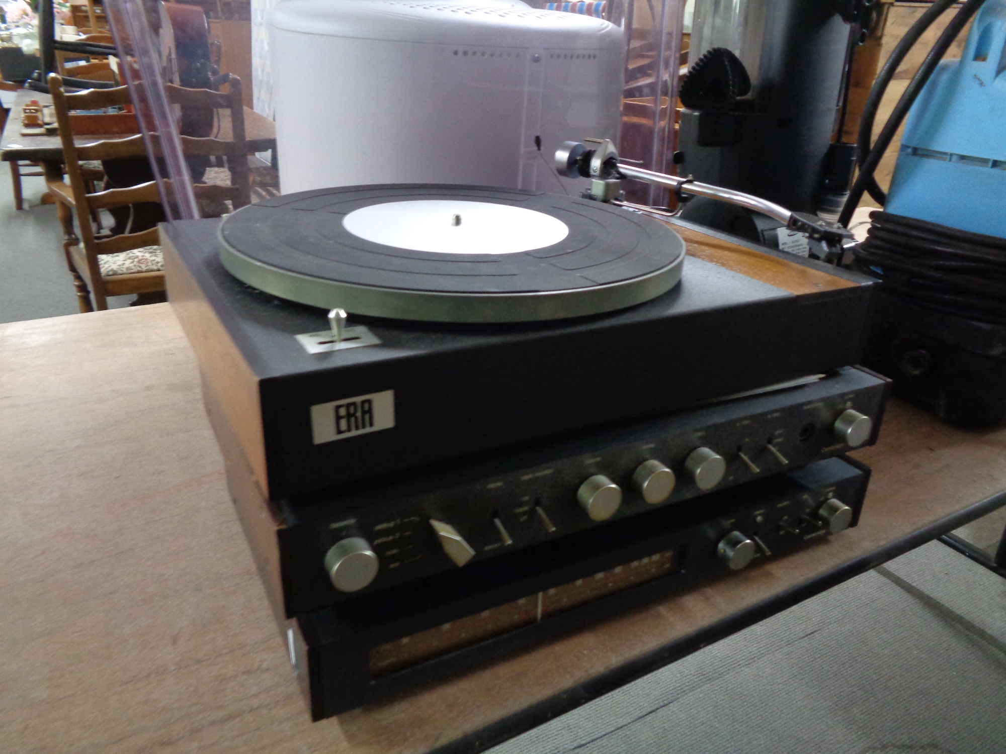 An Era Mk. 6 vintage turntable with S.M.E. pickup arm, with Shure V. 15 Mk. - Image 2 of 2