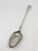 A Georgian silver basting spoon by Langlands & Robertson of Newcastle CONDITION REPORT: